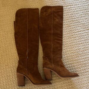Dolce Vita chocolate Brown Suede Knee-High Boots